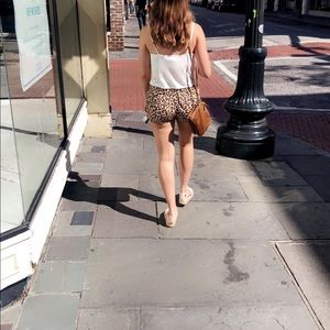 H&M cheetah print shorts